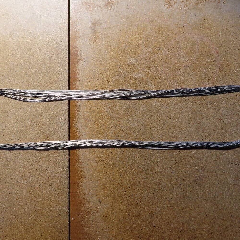 Liquid Sterling Silver 20-Strand Necklace (Artist's Hallmark is not readable)